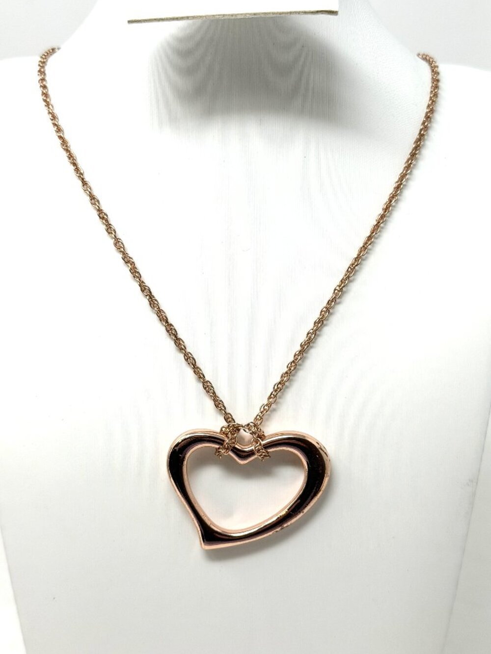 Vintage Premier Designs Woman’s Necklace Copper Heart Pendant